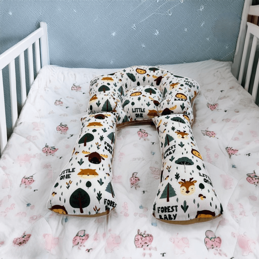 Giggli™ Jungle Snug Baby Lounger – Forest Safety Nest for Newborns