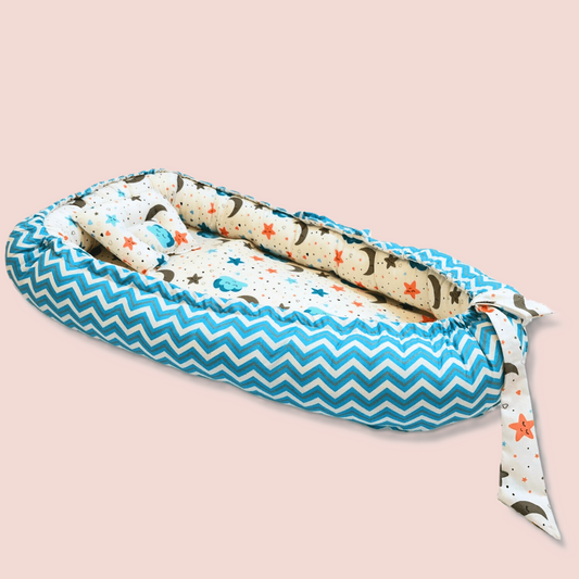 Giggli™ Premium Baby Nest Bed – 100% Cotton, Washable & Anti-Pressure Co-Sleeping Pod