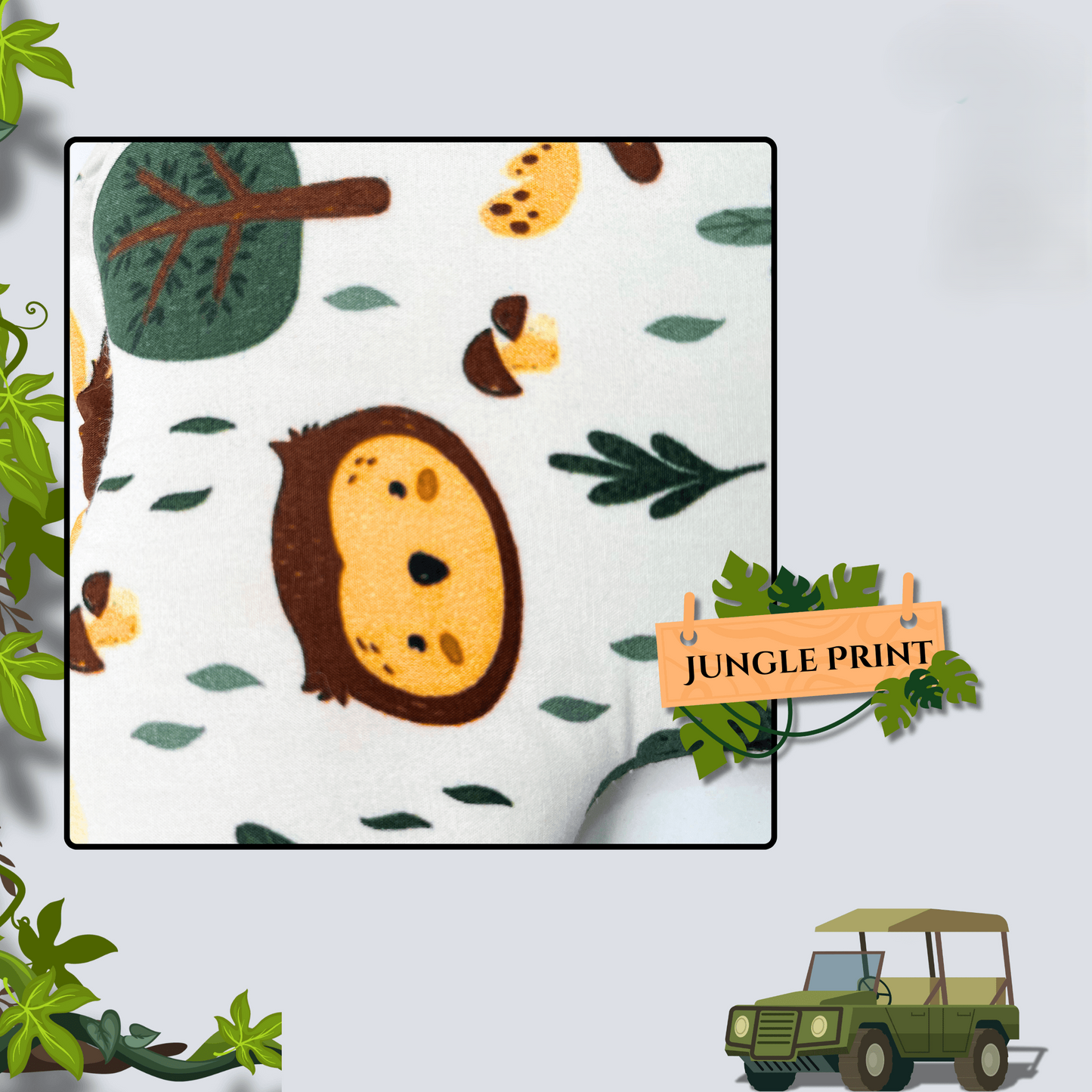 Giggli™ Jungle Snug Baby Lounger – Forest Safety Nest for Newborns