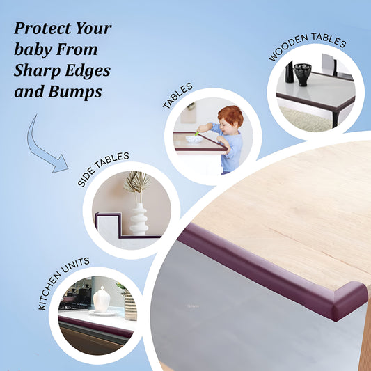 Giggli™ Baby Safety Edge Strip with Double-Sided Tape – 2M Shock-Absorbing Cushion Guard for Furniture Corners