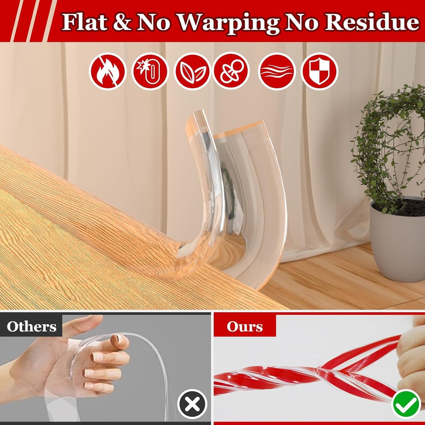 Giggli™ Transparent Corner Guard & Edge Protector – Ultra-Safe Baby Proofing Strip