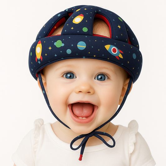 Giggli™ 360° Protective Baby Safety Helmet | Adjustable Head Guard with Ear Protection & Soft Cushion | Ultra-Light & Breathable for Infants & Toddlers (For 6 Months to 3 Years)