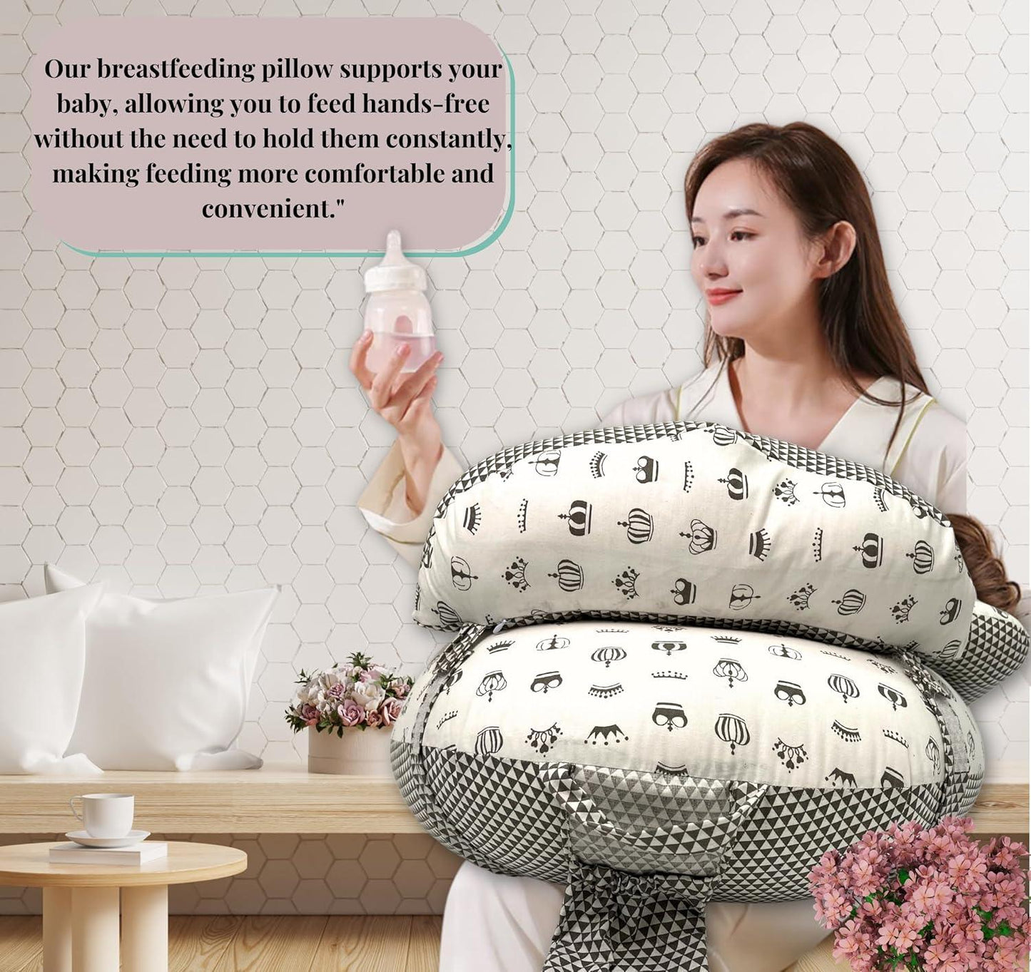Giggli™ 5-in-1 Multifunctional Royal Comfort Baby Pillow | Feeding, Sleeping & Support System