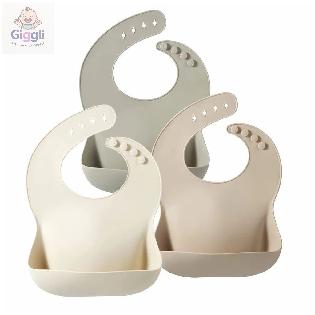 Giggli™ – The Ultimate Silicone Bib for Mess-Free Mealtime Fun!