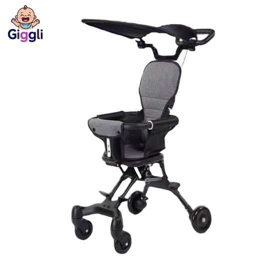 Giggli™ Ultra-Light Foldable Baby Stroller | One-Hand Quick Fold | 360° Wheels | Compact & Travel-Friendly