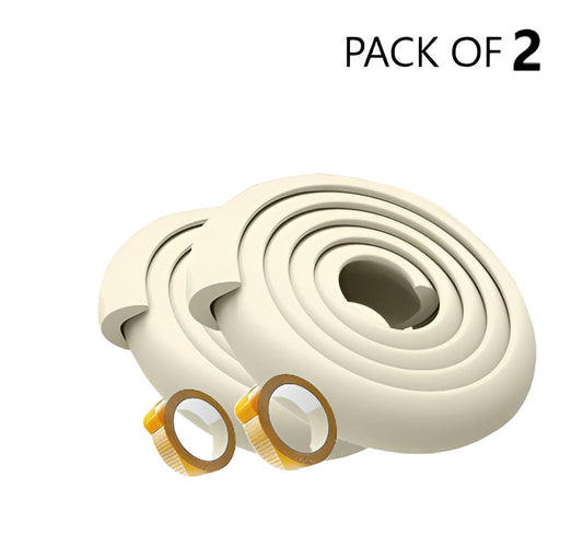 Giggli Baby Safety Foam Edge Guard – Corner & Edge Protector (Pack of 2) | Childproof Cushion Strip with Adhesive