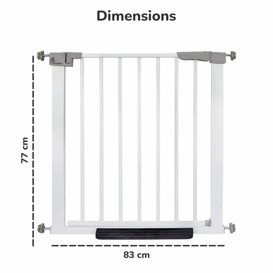 Giggli™ Ultimate Baby Safety Gate - Adjustable 76-83cm with 180° Wide Opening!