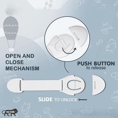 Giggli™ 3M Adhesive Baby Safety Lock – No Drill, No Mess, Just Total Protection