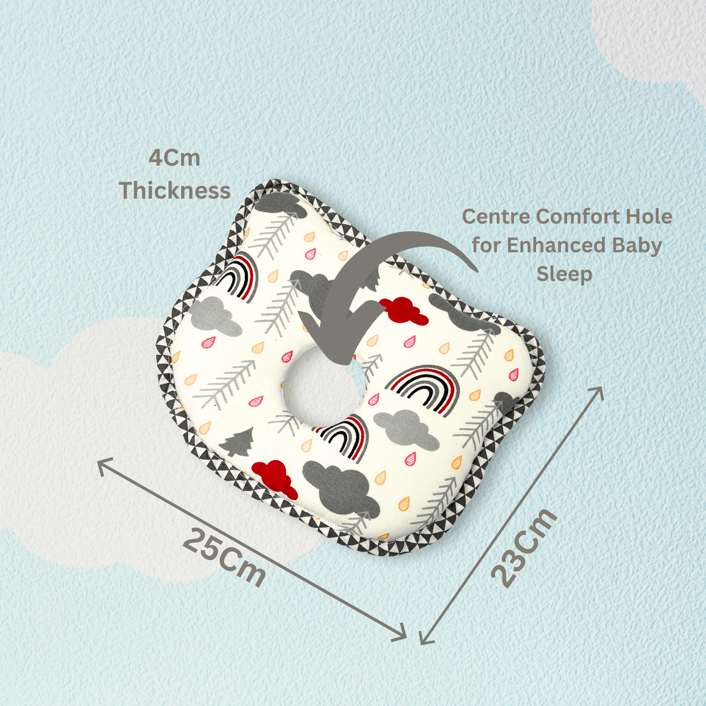 Giggli™ Baby Sleep Pillow - Ultra-Soft, Supportive & Adorably Designed for Peaceful Sleep