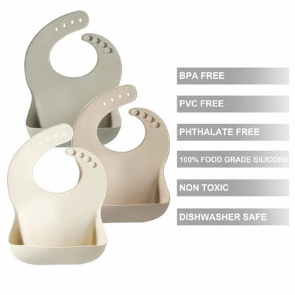 Giggli™ – The Ultimate Silicone Bib for Mess-Free Mealtime Fun!