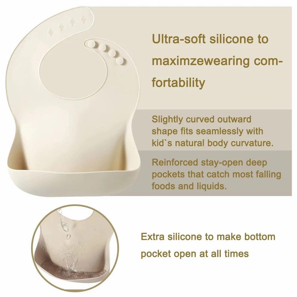 Giggli™ – The Ultimate Silicone Bib for Mess-Free Mealtime Fun!