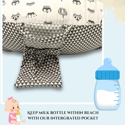 Giggli™ 5-in-1 Multifunctional Royal Comfort Baby Pillow | Feeding, Sleeping & Support System