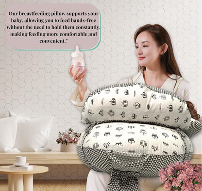 Giggli™ 5-in-1 Multifunctional Royal Comfort Baby Pillow | Feeding, Sleeping & Support System