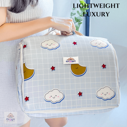 Giggli™ Premium Sky Blu 5-in-1 Foldable Baby Bed – Portable, Lightweight & Ultra-Soft Sleeping Nest