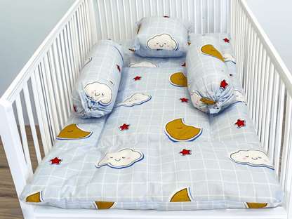 Giggli™ Premium Sky Blu 5-in-1 Foldable Baby Bed – Portable, Lightweight & Ultra-Soft Sleeping Nest