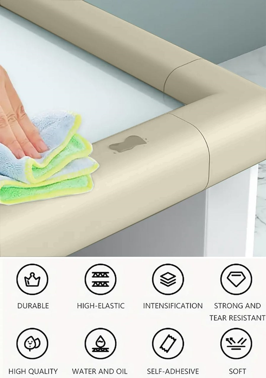 Giggli Baby Safety Foam Edge Guard – Corner & Edge Protector (Pack of 3) | Childproof Cushion Strips with Strong Adhesive
